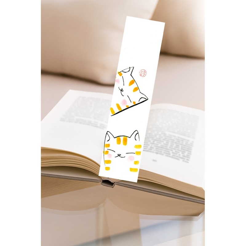 Marcapáginas Gatitos Naranjas
