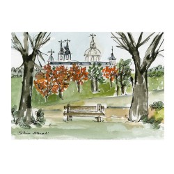 El Escorial desde el Bosque de la Herrería