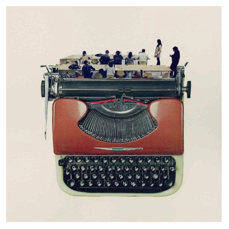 Postal Collage Máquinas