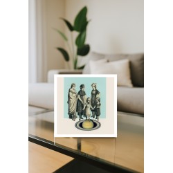 Postal Collage Saturno