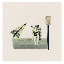 Postal Collage Parada Espacial